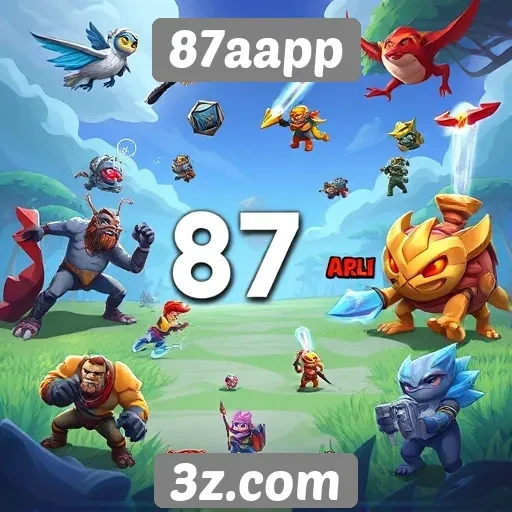 87aapp oferece diversidade em jogos mobile